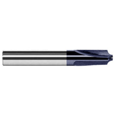 Corner Rounding End Mills - 0.0620″ (1/16″) Radius × 0.0580″ Pilot Diameter Carbide 5° Flare Corner Rounding End Mill, 3 Flutes, AlTiN Coated