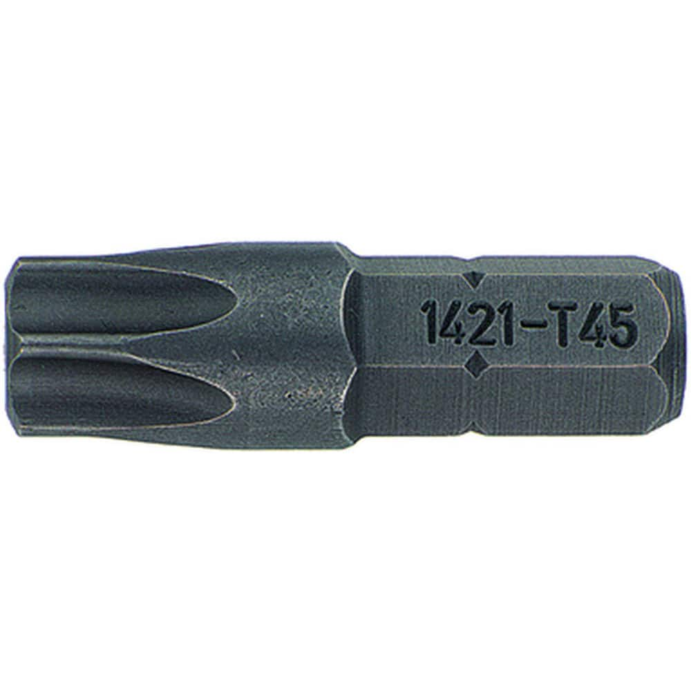 Power & Impact Screwdriver Bits & Holders; Bit Type: Torx; Power Bit; Hex Size (Inch): 1/4 in; Blade Width (mm): 7.80; Blade Thickness (mm): 7.8000; Drive Size: 1/4 in; Body Diameter (Inch): 1/4 in; Overall Length (Decimal Inch): 1.0000; Number Of Pieces: