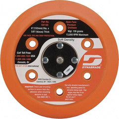 Dynabrade - 6" Diam Disc Backing Vacuum Replacement Pad - Soft Density, 13,000 RPM - USA Tool & Supply