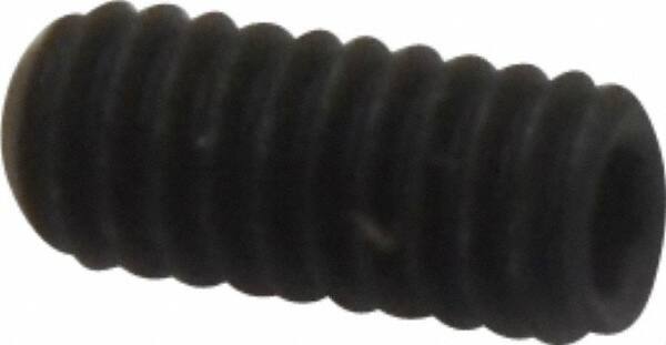 Value Collection - #8-32 UNC, 3/8" OAL, Flat Point Set Screw - Grade 8 Alloy Steel, 5/64" Key - USA Tool & Supply