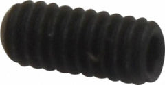 Value Collection - #8-32 UNC, 3/8" OAL, Flat Point Set Screw - Grade 8 Alloy Steel, 5/64" Key - USA Tool & Supply
