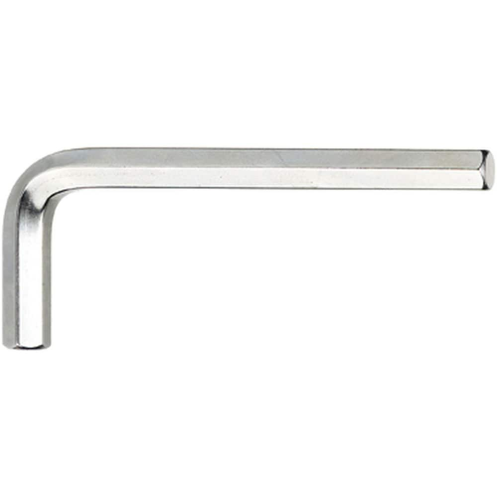 Hex Keys; End Type: Hex; Hex Size (Decimal Inch): 0.2400; Handle Type: L-Handle; Arm Style: Long; Short; Arm Length: 3.5434 in; Overall Length (Inch): 0; Overall Length (mm): 90.0000; Handle Color: Silver; Overall Length Range: 3″ - 5.9″; Blade Length (De