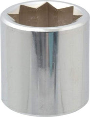 Proto - 1", 1/2" Drive, Standard Hand Socket - 8 Points, 1-3/4" OAL, Alloy Steel, Chrome Finish - USA Tool & Supply