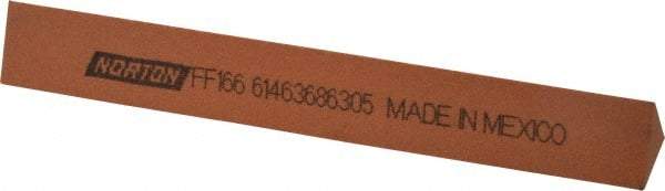 Norton - 6" Long x 3/4" Wide x 3/4" Thick, Aluminum Oxide Sharpening Stone - Triangle, Fine Grade - USA Tool & Supply
