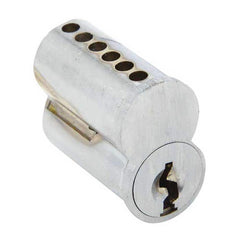 Cylinders; Type: Small Format IC; Keying: E Keyway; Material: Brass; Hand Orientation: Non-Handed; Finish/Coating: Satin Chrome; Cylinder Diameter: 1.125 in; Number Of Pins: 7; For Use With: IC Housing; Minimum Order Quantity: Brass; Material: Brass; Hand