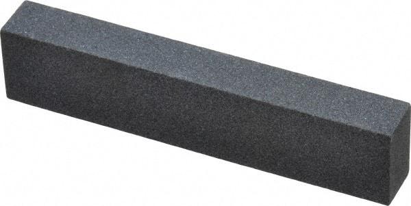 Norton - 3-1/2" Long x 3/4" Wide x 1/2" Thick, Silicon Carbide Sharpening Stone - Rectangle, Medium Grade - USA Tool & Supply