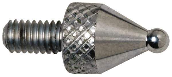 Mitutoyo - M2.5x0.45, 1.8mm Ball Diam, Carbide Ball Contact Point - 7.3mm Contact Point Length, Use with AGD 1,2,3,4 - USA Tool & Supply