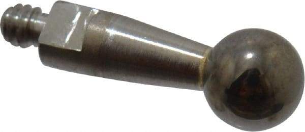 Mitutoyo - 3mm Ball Diam, Steel, Ball Test Indicator Contact Point - 9.2mm Contact Point Length, Use with Mitutoyo 513 Series Dial Test Indicators - USA Tool & Supply