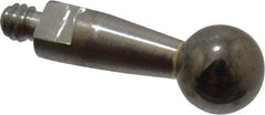 Mitutoyo - 3mm Ball Diam, Steel, Ball Test Indicator Contact Point - 9.2mm Contact Point Length, Use with Mitutoyo 513 Series Dial Test Indicators - USA Tool & Supply