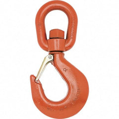 Campbell - Swivel Hoist Hooks Hook Size: #11 Load Limit (Ton): 11.00 - USA Tool & Supply