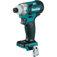 Makita - 12 Volt, 1/4" Drive, 100 Ft/Lb Torque, Cordless Impact Driver - Pistol Grip Handle, 3900 RPM, Lithium-Ion, Bare Tool - USA Tool & Supply