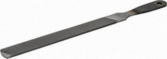 Nicholson - 8" Long, Hand American-Pattern File - Single, Double Cut, Handle - USA Tool & Supply