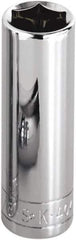 SK - 7/8", 3/8" Drive, Deep Hand Socket - 12 Points, Steel, Chrome Finish - USA Tool & Supply