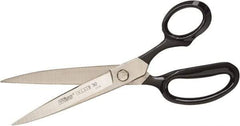 Wiss - 2-7/8" LOC, 7" OAL Nickel Plated Inlaid Scissors - Ambidextrous, Steel Straight Handle, For General Purpose Use - USA Tool & Supply