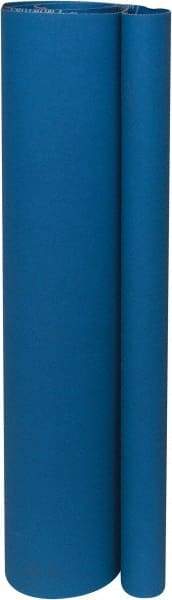 Norton - 25" Wide x 60" OAL, 120 Grit, Zirconia Alumina Abrasive Belt - Zirconia Alumina, Fine, Coated, X Weighted Cloth Backing, Wet/Dry, Series R823 - USA Tool & Supply