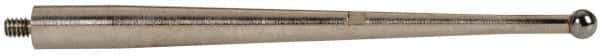 TESA Brown & Sharpe - 2mm Ball Diam, Carbide, Ball Test Indicator Contact Point - 1-1/2" Contact Point Length, Use with Brown & Sharpe TESATAST Dial Test Indicators - USA Tool & Supply