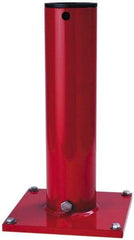 THERN - 8 Inches Long x 8 Inches Wide x 14.56 Inches Deep x 1/2 Inches Thick Davit Crane Pedestal/Socket Base - 7 Inches Distance Between Mounting Hole Centers, 0.41 Inches Hole Diameter, Enamel Finish - USA Tool & Supply