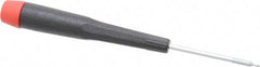 Wiha - 0.89mm Precision Miniature Hex Driver - 1-9/16" Bade Length, Tapered Handle, 4-3/4" OAL - USA Tool & Supply