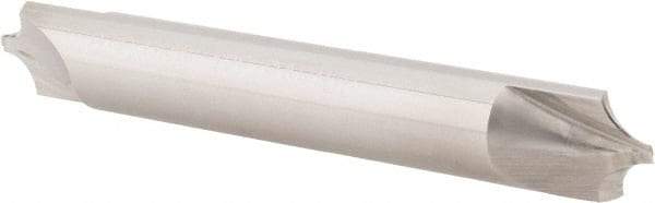 Value Collection - 1/8" Radius, 5/16" Mill Diam, 2 Flute Solid Carbide Corner Rounding End Mill - Double End, Uncoated, 2-1/2" OAL, 5/16" Shank Diam - USA Tool & Supply