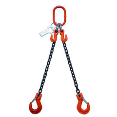 Slings & Tiedowns (Load-Rated); Sling Type: Chain; Length (Feet): 3; Vertical Capacity (Lb.): 15200; Choker Capacity (Lb.): 12400; Width (Inch): 0; Basket Capacity (Lb.): 8800; Eye Type: Large Eye; Chain Sling Type: DOS; Sling Material: Steel; Sling Width
