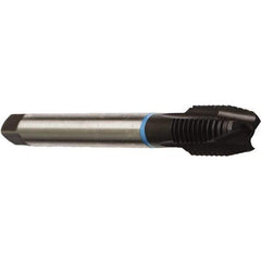 Emuge - M12x1.50 Metric Fine, 3 Flute, Nitride Finish, Cobalt Spiral Point Tap - Plug Chamfer, Right Hand Thread, 3-3/8" OAL, 0.866" Thread Length, 0.367" Shank Diam, 6H Class of Fit, Series Rekord B - Exact Industrial Supply
