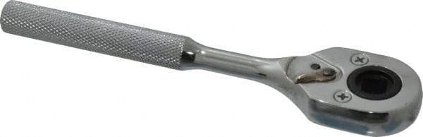 Proto - 3/8" Drive Pear Head Female Drive Ratchet - Chrome Finish, 7" OAL, 24 Gear Teeth, Standard Head - USA Tool & Supply