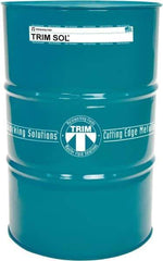 Master Fluid Solutions - Trim SOL, 54 Gal Drum Emulsion Fluid - Water Soluble, For Cutting, Drilling, Tapping, Reaming - USA Tool & Supply