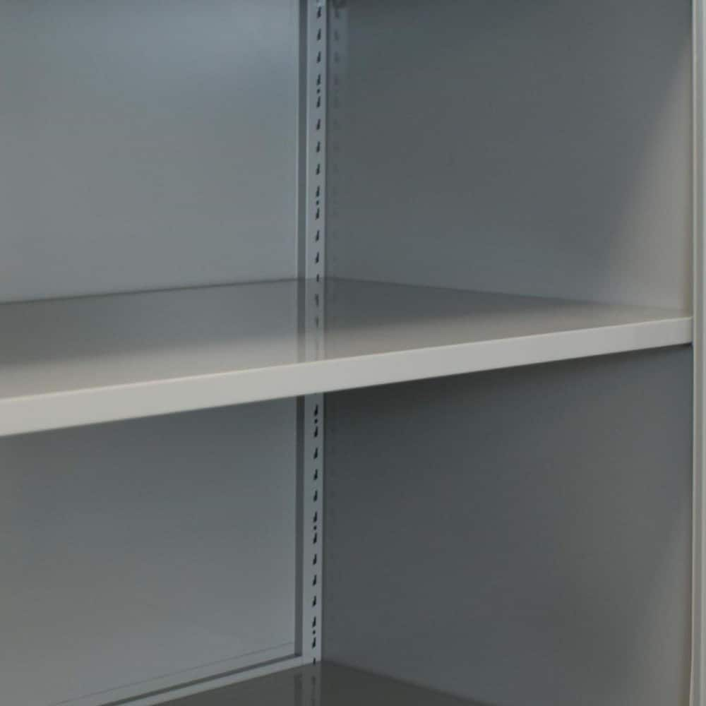 Cabinet Components & Accessories; Type: Shelf; For Use With: 797UJ3; 797UJ4; 979UJ10; Color: Gray; Material: Powder Coated; Steel; Load Capacity: 110; Features: 22 Gauge Steel; Adjustable; Includes: (2) Keys; Mounting Hardware; Width (Inch): 36; Depth (In