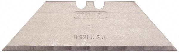 Stanley - 400 Piece Carbon Steel Utility Knife Blade - 2-7/16" OAL, 0.024" Blade Thickness - USA Tool & Supply