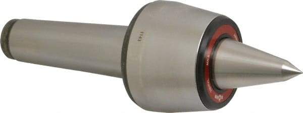 Rohm - MT5 Taper Shank, 3.543" Head Diam 1,200 Lb Capacity Live Center - 3,000 Max RPM, 2.764" Head Length, 1.5748" Point Diam, 2.559" Point Len, 2,640 Lb Max Workpc, 10.478" OAL, Long Point - USA Tool & Supply