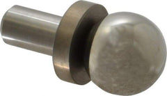 Jergens - 25.4mm Ball Diam, 12.69mm Shank Diam, Stainless Steel Checking Tooling Ball - 1.62" Ball Center to Shank Bottom, 0.7" Ball Center to Shoulder Bottom, with Shoulder, Breakaway - USA Tool & Supply