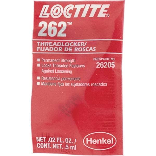 Loctite - Threadlockers & Retaining Compounds - 262 .5ML PERMANENT L LOCTITE THREADLOCKERS - USA Tool & Supply