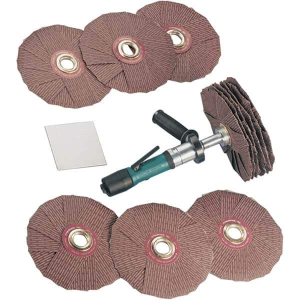 Dynabrade - 0.4 hp, 200-950 RPM Finishing Sander - 22 CFM Air Consumption, 6.21 bar Air Pressure, 1/4 NPT Inlet - USA Tool & Supply