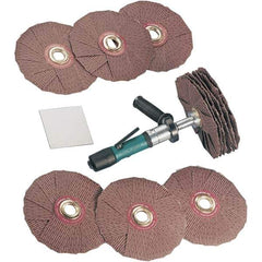 Dynabrade - 0.4 hp, 200-950 RPM Finishing Sander - 22 CFM Air Consumption, 6.21 bar Air Pressure, 1/4 NPT Inlet - USA Tool & Supply