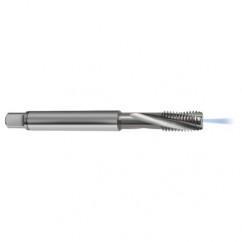 M8x1.0 6H 3-Flute Carbide Semi-Bottoming 15 degree Spiral Flute Tap-Bright - USA Tool & Supply