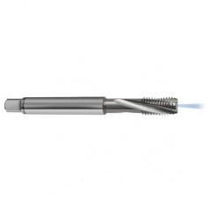 M8x1.0 6H 3-Flute Carbide Semi-Bottoming 15 degree Spiral Flute Tap-Bright - USA Tool & Supply