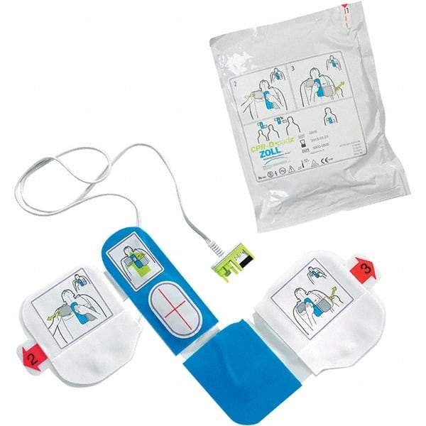 Zoll - Defibrillator (AED) Accessories Type: Adult CPR Pad Compatible AED: Zoll AED Plus - USA Tool & Supply