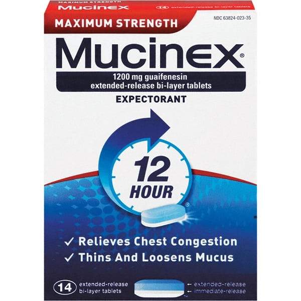 Mucinex - Medi-First Pain Relief Tablets - Cold & Allergy Relief - USA Tool & Supply