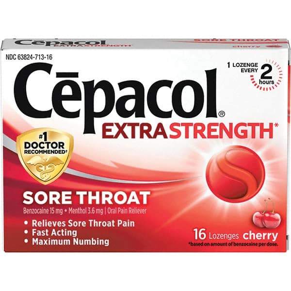 Cepacol - Cherry Flavor Cough Drop Lozenges - Sore Throat Relief - USA Tool & Supply