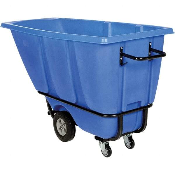 Vestil - 1,400 Lb Load Capacity, Polyethylene Tilt Truck - 28" Wide x 62" Long x 35" High - USA Tool & Supply