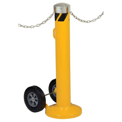 Bollards & Posts; Type: Bollard; Material: Steel; Color: Yellow; Weight (Lb.): 51.00; Features: Chain Slots Moveable Bollard