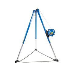 60.000 Ft Cable, Tripod Base, Manual Winch, Confined Space Entry & Retrieval System Confined Space Entry System, Includes T100108 8ft Aluminum Tripod, T410060 60-foot 3-Way Self-Retracting Lifeline with Rescue Capability (SRL-R), T510045 60-foot Material