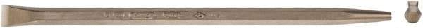 Ampco - 30" OAL Pinch Bar - 1-1/8" Wide, Aluminum Bronze - USA Tool & Supply