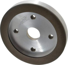 Norton - 6" Diam, 1-1/4" Hole Size, 3/4" Overall Thickness, 120 Grit, Type 6 Tool & Cutter Grinding Wheel - Fine Grade, Diamond, R Hardness, Resinoid Bond - USA Tool & Supply