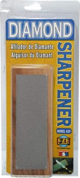 Eze Lap - 6" Long x 2" Wide Diam ond Sharpening Stone - Flat, 600 Grit, Fine Grade - USA Tool & Supply