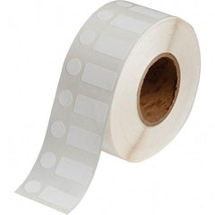 Brady - 1/2" Wide x 1" Long, White Polypropylene Inkjet Label - For BradyJet J2000 - USA Tool & Supply