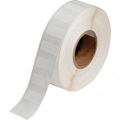 Brady - 1" Wide x 1/2" Long, White Polypropylene Inkjet Label - For BradyJet J2000 - USA Tool & Supply