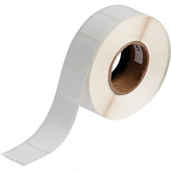 Brady - 1" Wide x 1" Long, White Polypropylene Inkjet Label - For BradyJet J2000 - USA Tool & Supply