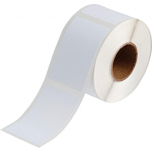 Brady - 3.35" Wide x 2-11/64" Long, White Vinyl Inkjet Label - For BradyJet J2000 - USA Tool & Supply