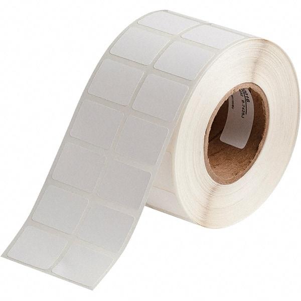 Brady - 3/4" Wide x 1" Long, White Polypropylene Inkjet Label - For BradyJet J2000 - USA Tool & Supply